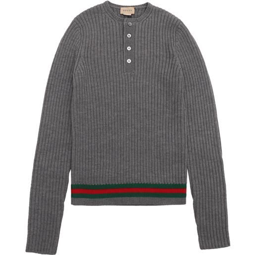 GUCCI KIDS j l/s crew neck wo rib st