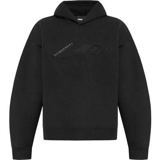DSQUARED2 felpa con cappuccio - nero