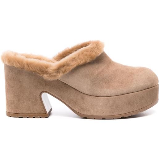 Gianvito Rossi mules lyss 85mm - marrone