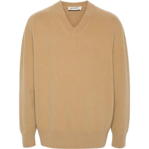 Róhe maglione con effetto spazzolato - marrone