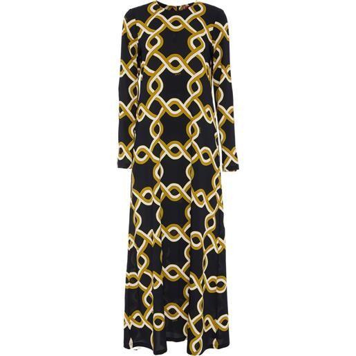 La DoubleJ abito swing lungo - nero