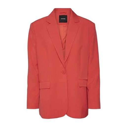 VERO MODA vmtroianthea ls long noos blazer, bittersweet, m, dolce amaro, m