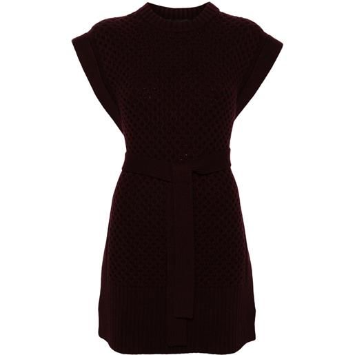 Fabiana Filippi top in maglia - rosso