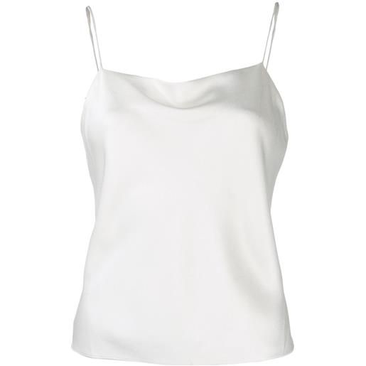 alice + olivia top con collo squadrato - bianco