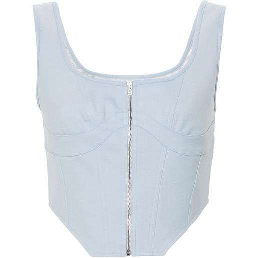 AMIRI corsetto con zip - blu