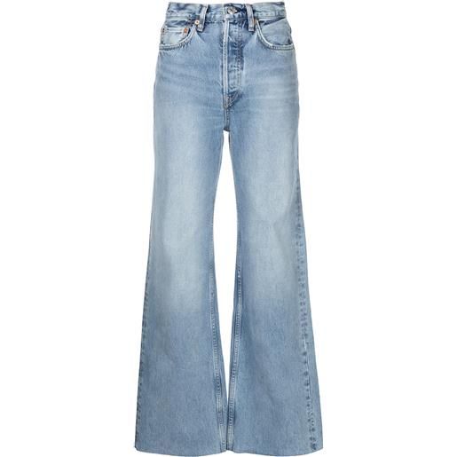 RE/DONE jeans a gamba ampia anni '70 ultra - blu