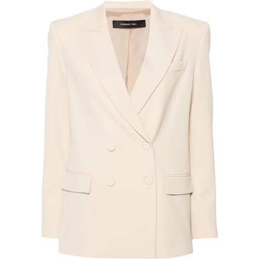 Federica Tosi blazer in twill - toni neutri