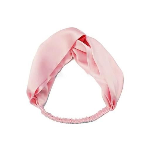Yurosiay fascia elastica in seta da donna, 100% pura seta di gelso, 19 momme, fascia per capelli larga, per ragazze