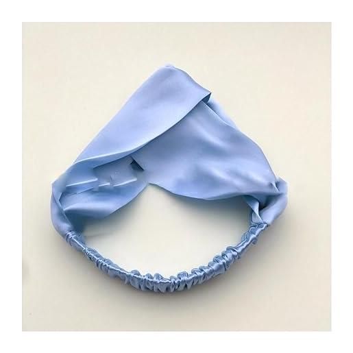 Yurosiay fascia elastica in seta da donna, 100% pura seta di gelso, 19 momme, fascia per capelli larga, per ragazze