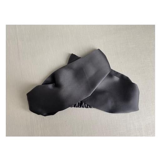 Yurosiay fascia elastica in seta da donna, 100% pura seta di gelso, 19 momme, fascia per capelli larga, per ragazze