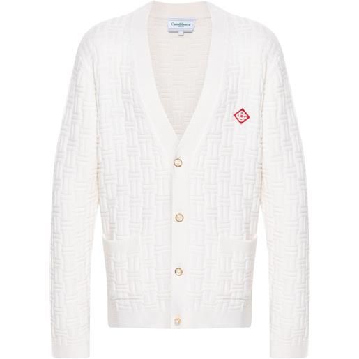 Casablanca cardigan column - bianco