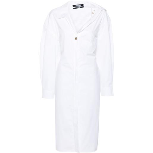 Jacquemus abito la robe chemise - bianco