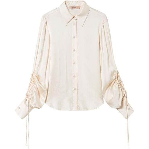 TWINSET camicia con cut-out - toni neutri