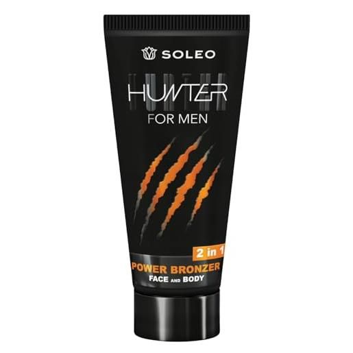 Soleo hunter for men 2 in 1 power bronzer face & body 150 ml