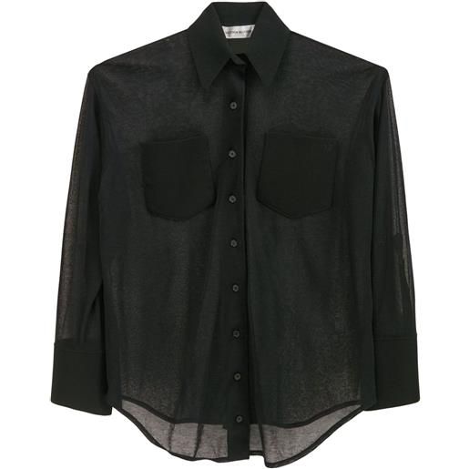 Victoria Beckham camicia con tasche - nero