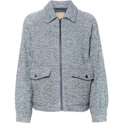 Woolrich giacca in pied-de-poule - blu