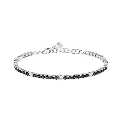 Morellato bracciale donna in argento 925‰ riciclato, tennis, collezione tesori, idee regalo