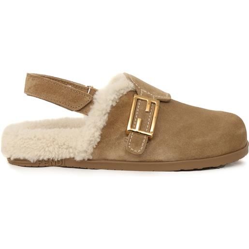 Fendi Jr sabot crosta+montone