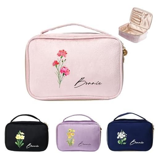 x Borsetta Borsa Pochette Cerniera Indian Tessuto Donna Trucchi Document dfh