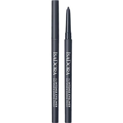 Isadora occhi eyeliner-kajall'eyeliner intenso 24h wear & smudge-proof 63 steel gray 0.3 g ()