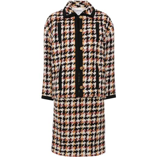CHANEL Pre-Owned - tailleur con gonna 2001 - donna - lana - 38 - multicolore