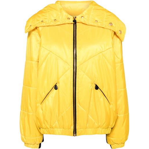 CHANEL Pre-Owned - bomber con zip anni '90-2000 - donna - seta/seta - 40 - giallo