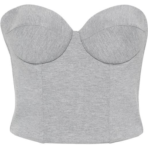 Giuseppe Di Morabito corsetto crop - grigio