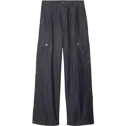 Burberry jeans cargo - blu