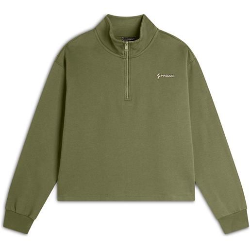 Freddy felpa donna comfort fit chiusura mezza zip e collo alto