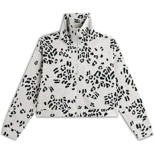 Freddy felpa collo alto e zip comfort fit con fantasia maculata