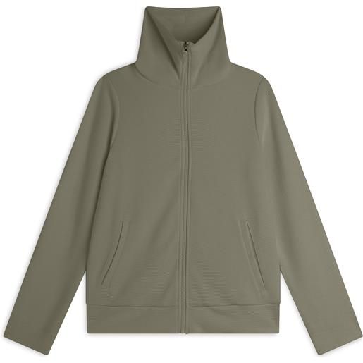 Freddy felpa donna con zip e collo alto in viscosa ottoman cannetè