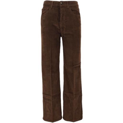 TRUE NYC pantaloni zelda heavy donna brown