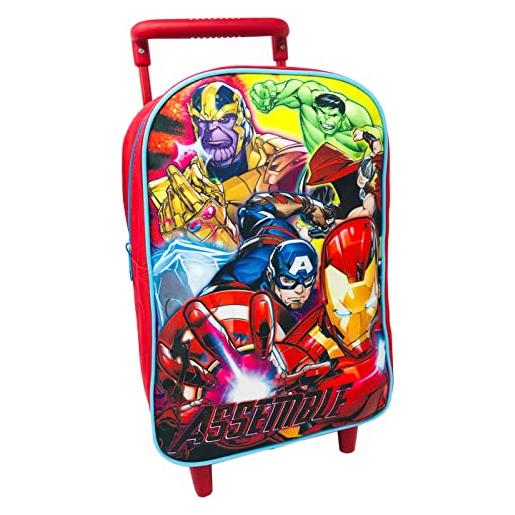 HAPPY SCHOOL zaino trolley per bambini 31 cm zaino con ruote per bambini e ragazze zaino scuola, viaggio, multicolore, 31cm (1000et31)