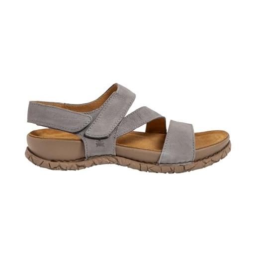El Naturalista unisex adulto sandali tabernas, donna, uomo sandali, scarpa estiva, sandalo estivo, comodo, piatto, black, 37 eu / 4 uk
