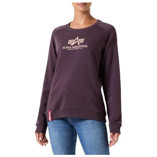 Alpha industries new basic sweater da donna plum l