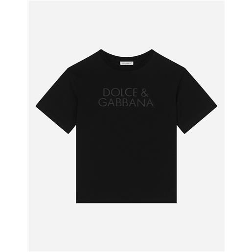 Dolce & Gabbana t-shirt in jersey con logo dolce&gabbana