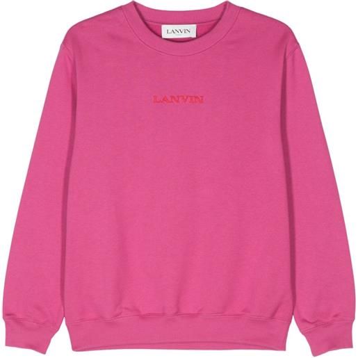 Lanvin felpa con ricamo - rosa