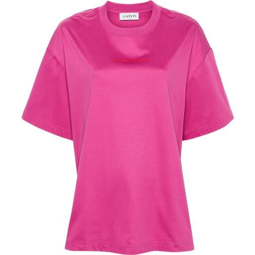 Lanvin t-shirt con ricamo - rosa