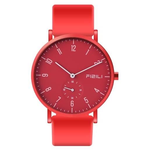Orologio Uomo Da Polso Ultra Sottile Minimalista Per Impermeabile  A7   Marrone