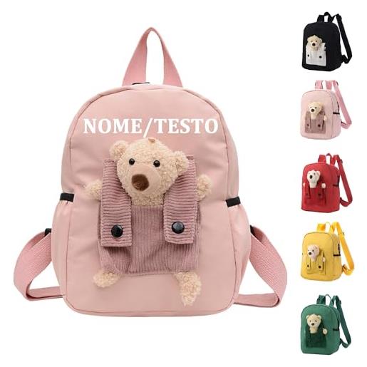Generic zainetto bambina personalizzati zainetto asilo bambino zainetto bambino - zainetto personalizzato con nome, zaino asilo bimbo zainetto ragazza zaino ragazzo regalo per figlia (rosa)