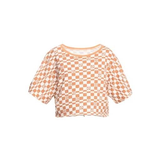 Roxy power check short sleeve t-shirt l