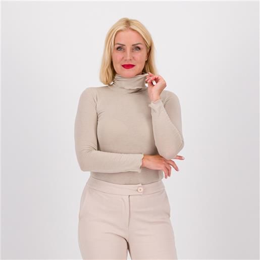 SottoMarino maglia dolcevita a maniche lunghe in viscosa con lana