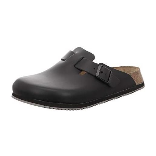 Birkenstock professional boston nl schwarz 60194, zoccoli e sabot unisex adulto, nero (superlauf) 41
