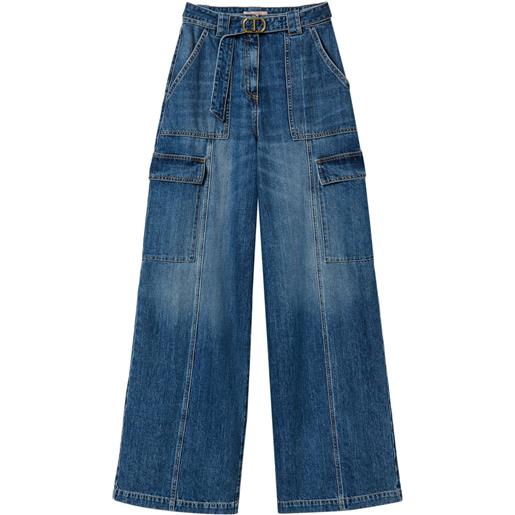 TWINSET jeans a vita alta - blu