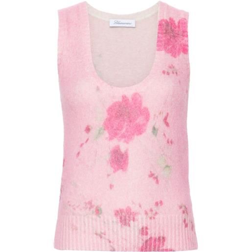 Blumarine canotta con stampa - rosa