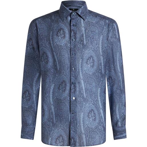 ETRO camicia con stampa paisley - blu