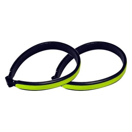 On bike coppia fascia ferma pantaloni ciclista dettagli riflettenti