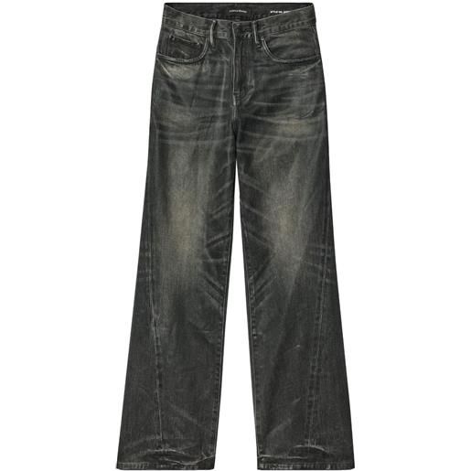Purple Brand jeans a gamba ampia - nero