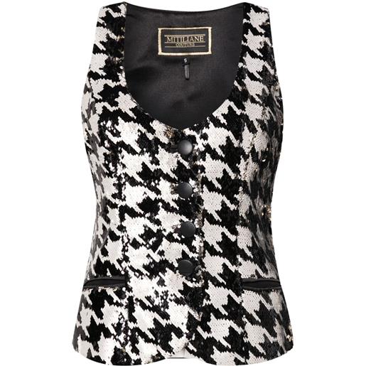 MITILIANE COUTURE gilet con paillettes - nero