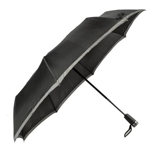 BOSS hugo ombrello tascabile gear black - ombrello ultraleggero ed extra robusto con protezione antiruggine e anti-graffio, nero, petit 104 cm, design moderno